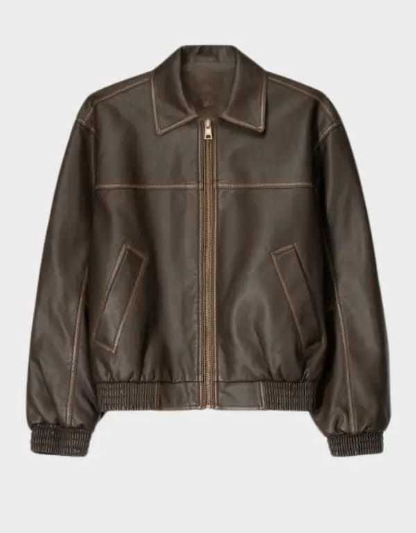 Bershka Faux Leather Oversize Jacket