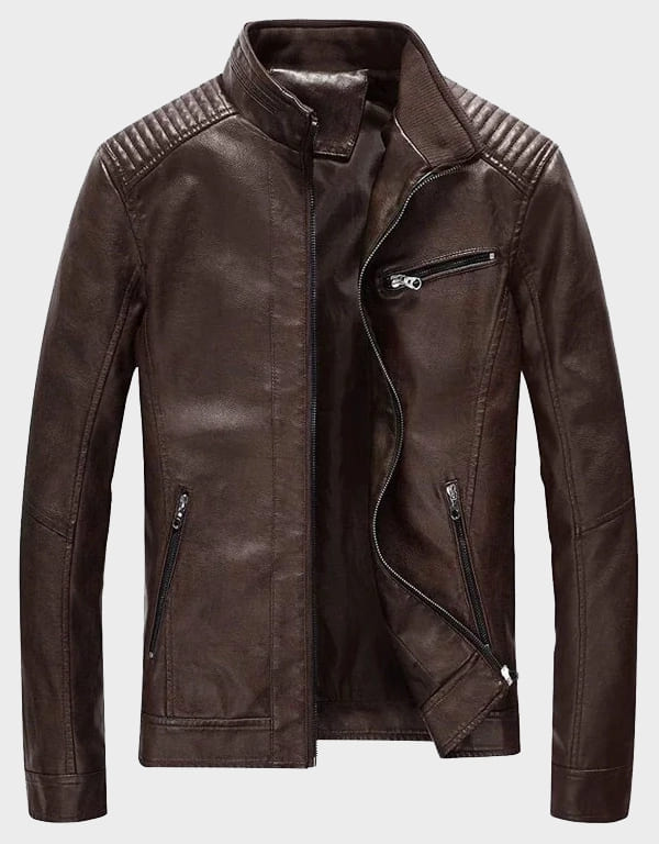 Premium Fashion Wear Brown Leather Jacket for Men