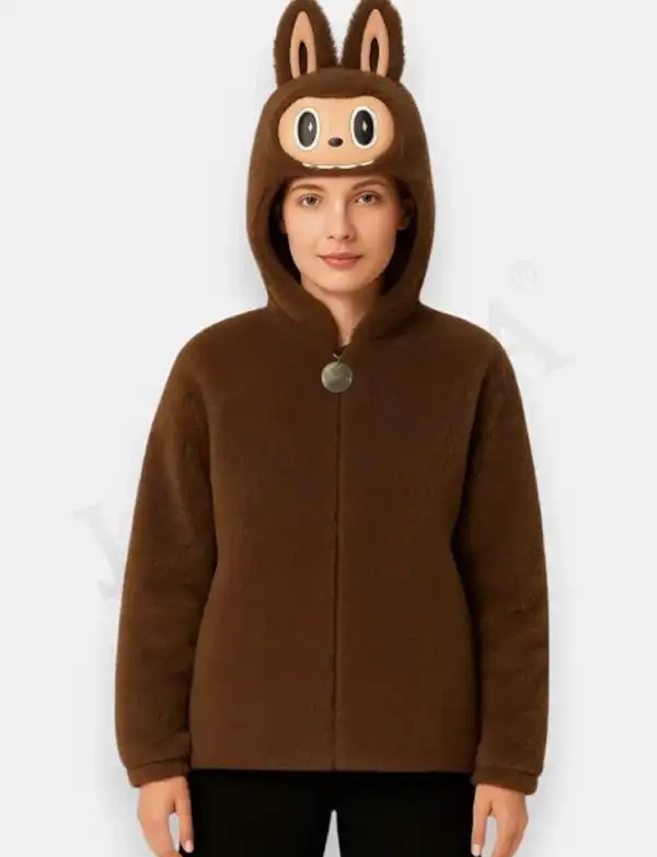 Brown Labubu Hoodie
