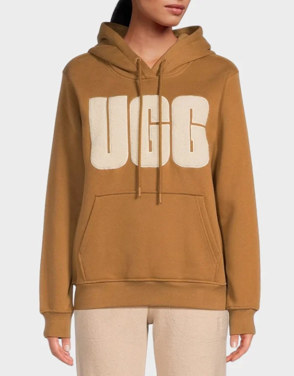 UGG Rey Fluff Logo Hoodie