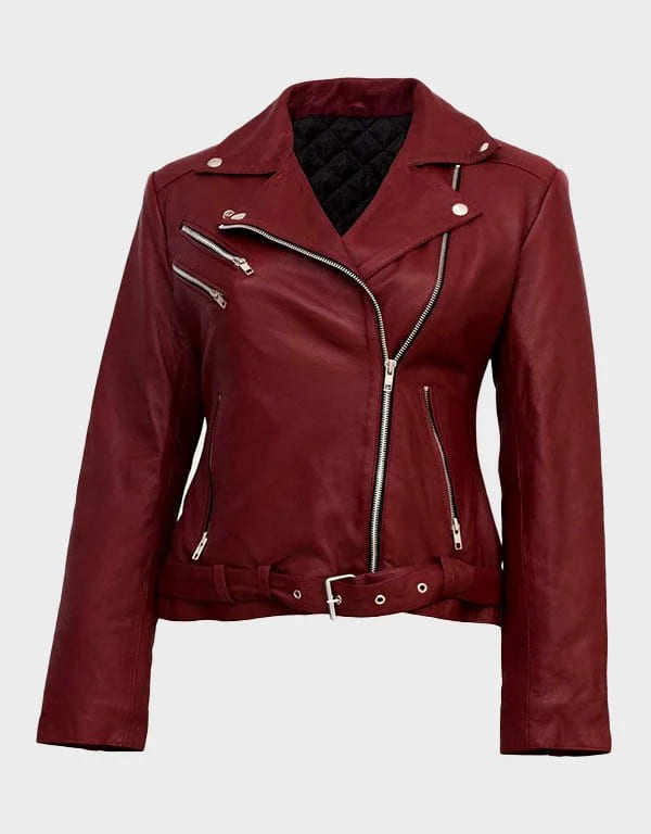 Burgundy Leather Jacket
