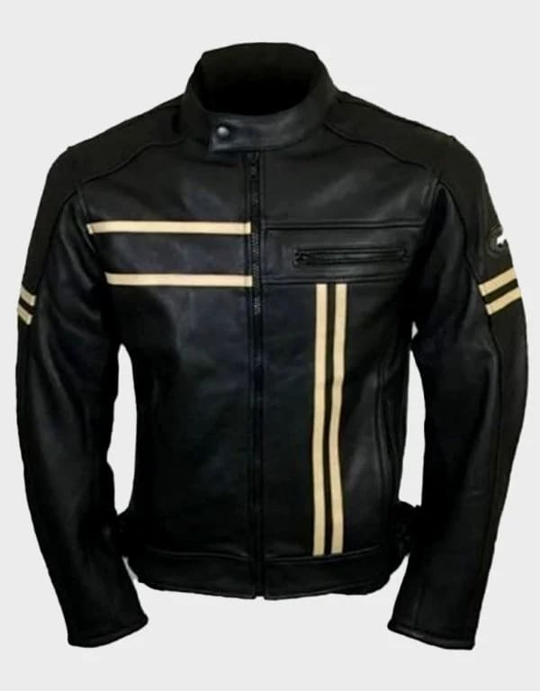 Men’s Retro Leather Biker Jacket