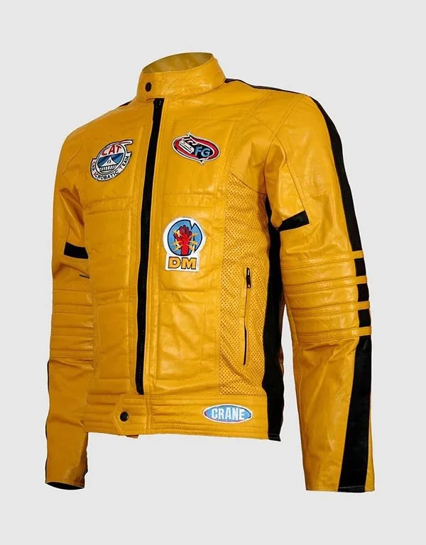 Kill Bill Yellow Mens Motorcycle Jacket