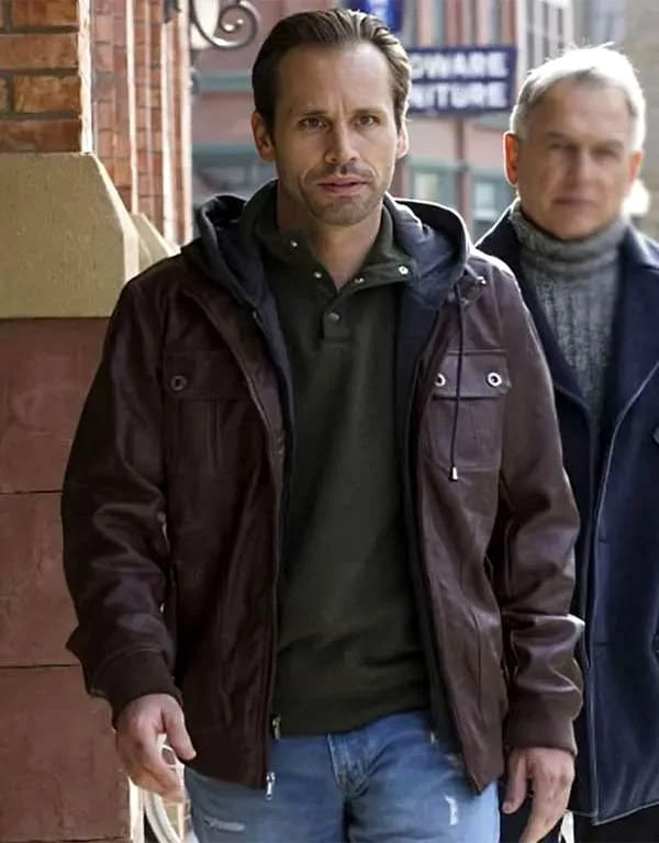 NCIS S14 Bodie Whitman Brown Leather Jacket