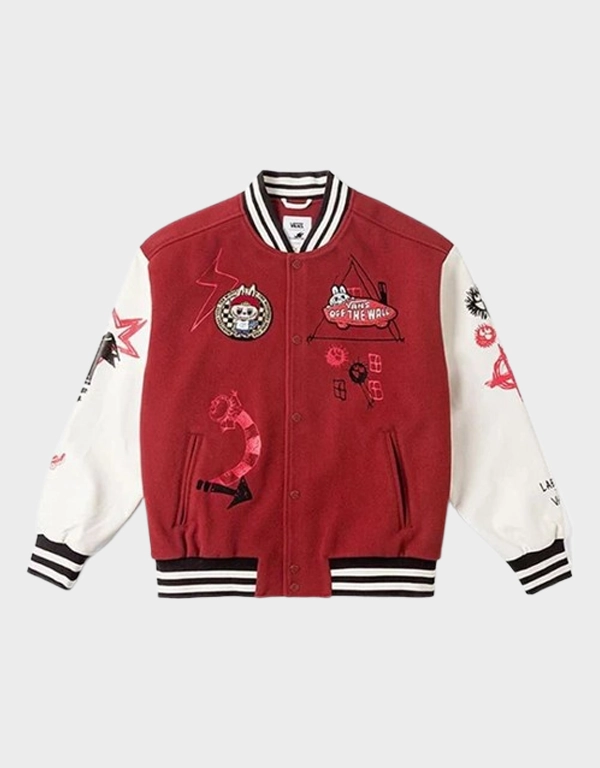Vans x THE MONSTERS Labubu Varsity Baseball Jacket