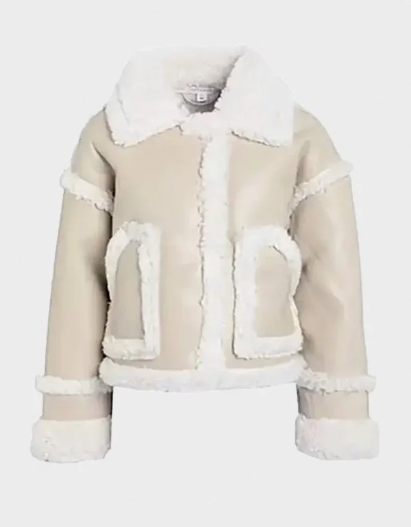 Women Shearling Faux Leather Jacket