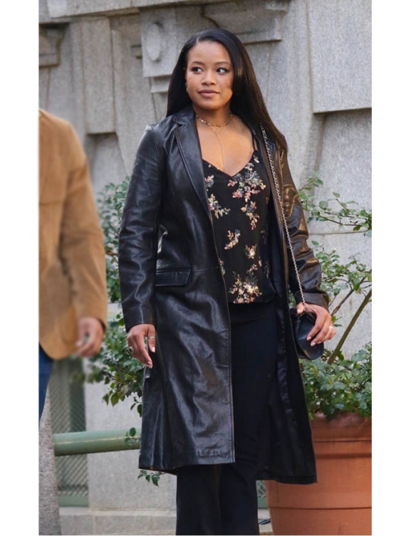 A Journal For Jordan Dana Canedy Leather Coat