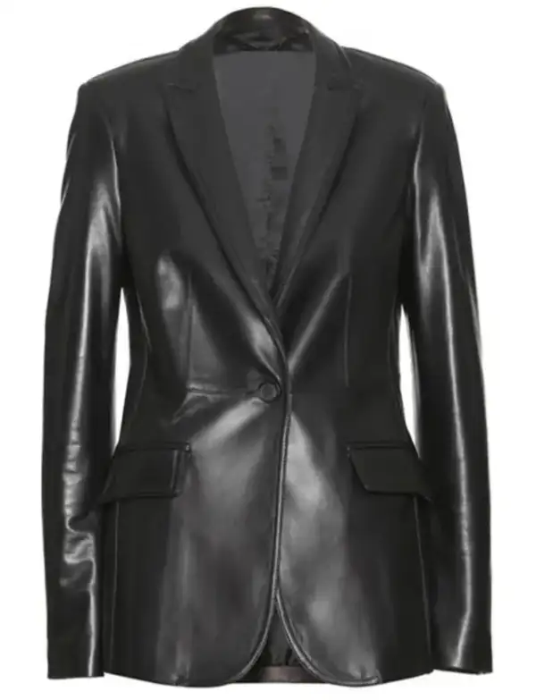 Captain America The Winter Soldier Natasha Romanoff Leather Blazer