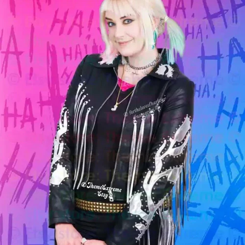 Birds Of Prey Harley Quinn Fringe Varsity Jacket