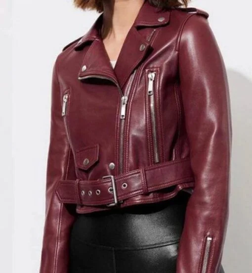 13 Reasons Why S4 Jessica Davis Maroon Jacket