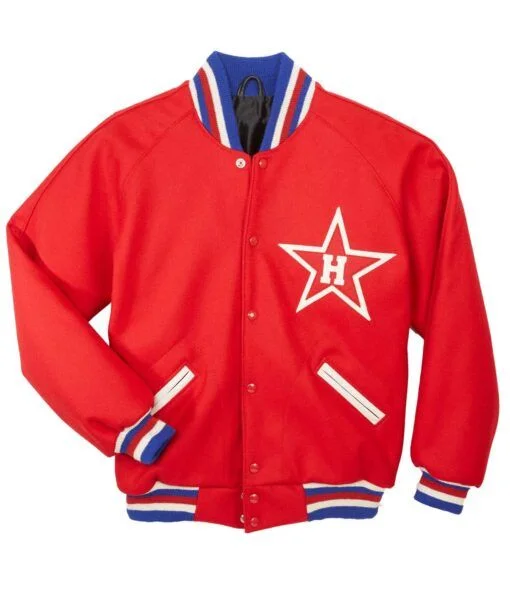 1950 Hollywood Stars Varsity Red Wool Jacket