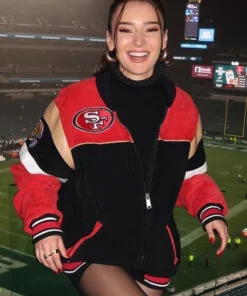 49ers Kristin Juszczyk Suede Jacket