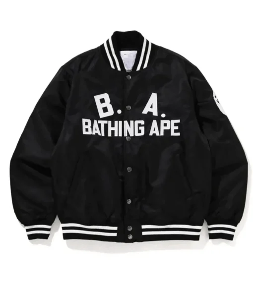 A Bathing Ape B.a. Nylon Black Jacket